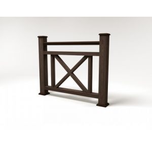 Ограждение ДПК цвет Венге Сборка №2 от производителя Faynag по цене 5 950 р Ограждение ДПК цвет Венге Сборка №2 от производителя Faynag по цене 5 950 р