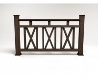 Ограждение ДПК цвет Венге Сборка №3