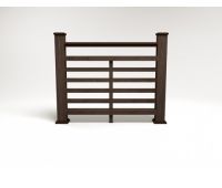Ограждение ДПК цвет Венге Сборка №4 Ограждение ДПК цвет Венге Сборка №4