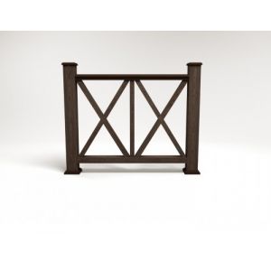 Ограждение ДПК цвет Венге Сборка №7 от производителя  Faynag по цене 5 950 р