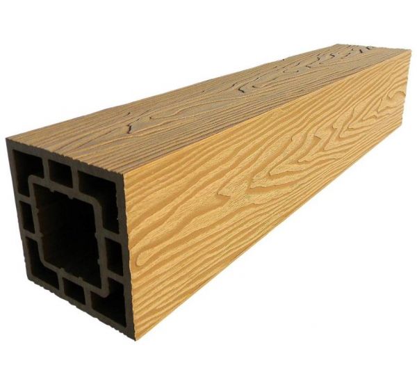 Столб опорный ДПК 3D фактура дерева Бук от производителя GardenParkett по цене 1 910 р Столб опорный ДПК 3D фактура дерева Бук от производителя GardenParkett по цене 1 910 р