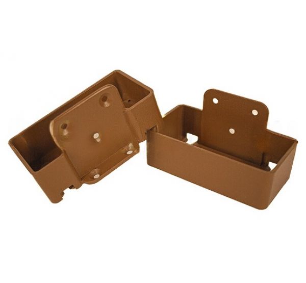 Крепление перил из алюминия прямое Орех от производителя GardenParkett по цене 459 р Крепление перил из алюминия прямое Орех от производителя GardenParkett по цене 459 р