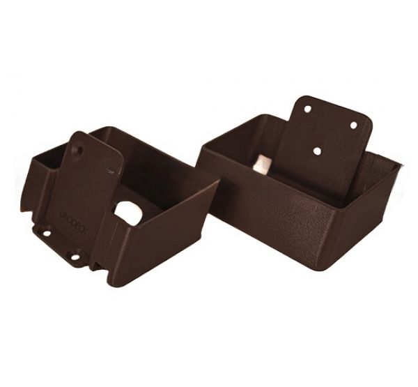 Крепление перил из алюминия наклонное Венге от производителя GardenParkett по цене 600 р Крепление перил из алюминия наклонное Венге от производителя GardenParkett по цене 600 р