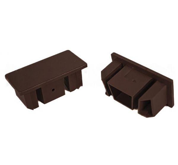 Заглушка торцевая из алюминия для перил Венге от производителя GardenParkett по цене 386 р Заглушка торцевая из алюминия для перил Венге от производителя GardenParkett по цене 386 р