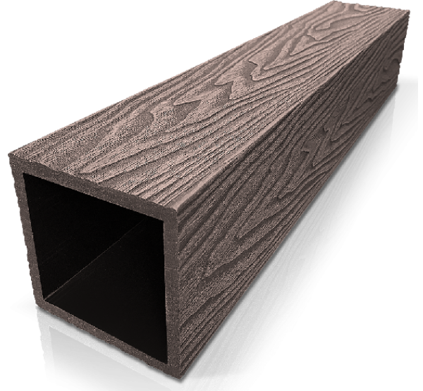 Столб ДПК 3D фактура дерева Венге от производителя GardenParkett по цене 1 360 р Столб ДПК 3D фактура дерева Венге от производителя GardenParkett по цене 1 360 р