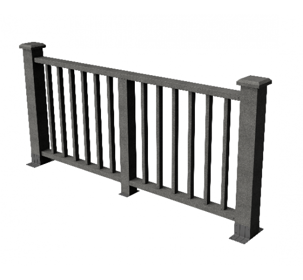 Декоративные ограждения ДПК "Альма" Серый базальт, шлифованное от производителя GrinderDeco по цене 5 691 р Декоративные ограждения ДПК "Альма" Серый базальт, шлифованное от производителя GrinderDeco по цене 5 691 р