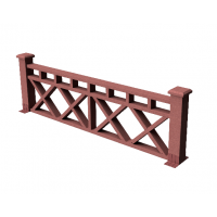 Декоративные ограждения ДПК "Бэйли", Мербау, шлифованное Декоративные ограждения ДПК "Бэйли", Мербау, шлифованное