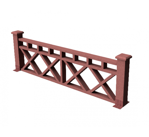 Декоративные ограждения ДПК "Бэйли", Мербау, шлифованное от производителя GrinderDeco по цене 7 306 р Декоративные ограждения ДПК "Бэйли", Мербау, шлифованное от производителя GrinderDeco по цене 7 306 р