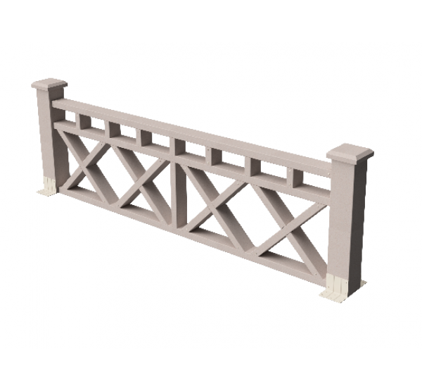 Декоративные ограждения ДПК "Бэйли", Выбеленный дуб, шлифованное от производителя GrinderDeco по цене 7 306 р Декоративные ограждения ДПК "Бэйли", Выбеленный дуб, шлифованное от производителя GrinderDeco по цене 7 306 р