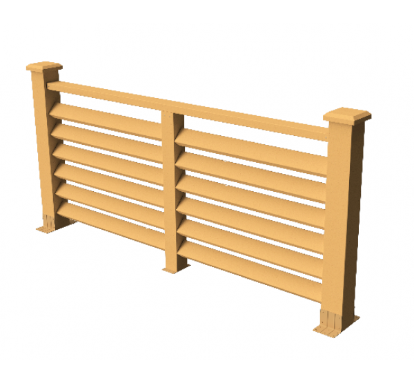 Декоративные ограждения ДПК "Босфор", Песчаник, шлифованное от производителя  GrinderDeco по цене 7 591 р