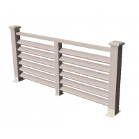 Декоративные ограждения ДПК "Босфор", Выбеленный дуб, шлифованное Декоративные ограждения ДПК "Босфор", Выбеленный дуб, шлифованное