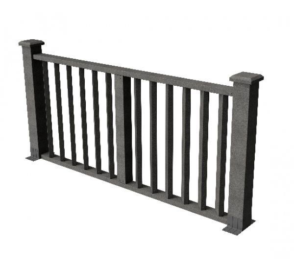 Декоративные ограждения ДПК "Бруклин", Серый базальт, шлифованное от производителя GrinderDeco по цене 7 591 р Декоративные ограждения ДПК "Бруклин", Серый базальт, шлифованное от производителя GrinderDeco по цене 7 591 р