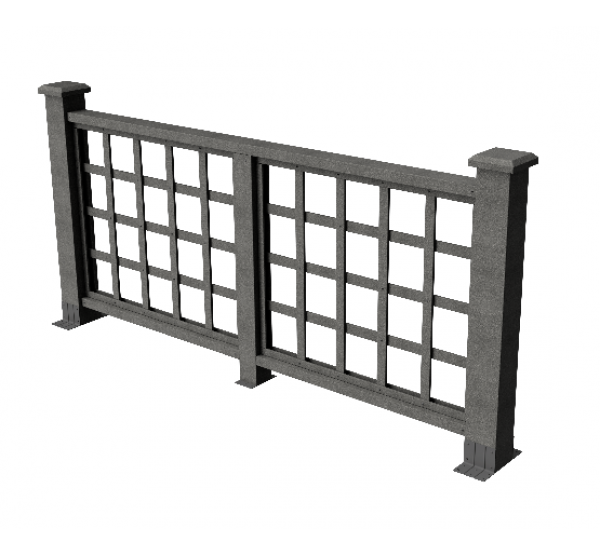 Декоративные ограждения ДПК " Дувр", Серый базальт, шлифованное от производителя GrinderDeco по цене 5 691 р Декоративные ограждения ДПК " Дувр", Серый базальт, шлифованное от производителя GrinderDeco по цене 5 691 р