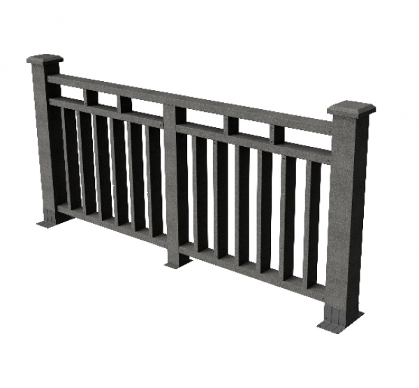 Декоративные ограждения ДПК " Европа", Серый базальт, шлифованное от производителя GrinderDeco по цене 6 641 р Декоративные ограждения ДПК " Европа", Серый базальт, шлифованное от производителя GrinderDeco по цене 6 641 р