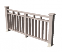Декоративные ограждения ДПК " Европа", Выбеленный дуб, шлифованное Декоративные ограждения ДПК " Европа", Выбеленный дуб, шлифованное