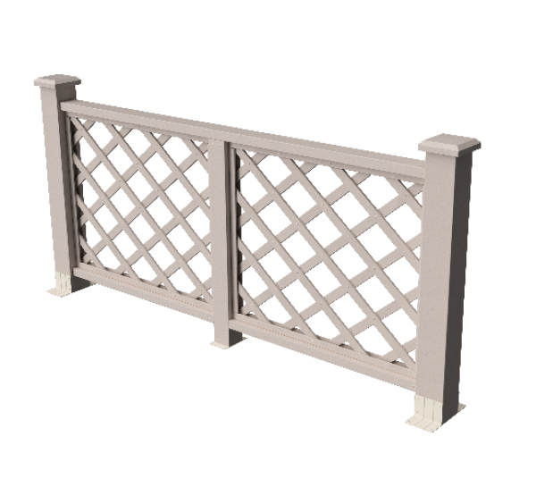 Декоративные ограждения ДПК " Ламбет", Выбеленный дуб, шлифованное от производителя GrinderDeco по цене 6 641 р Декоративные ограждения ДПК " Ламбет", Выбеленный дуб, шлифованное от производителя GrinderDeco по цене 6 641 р