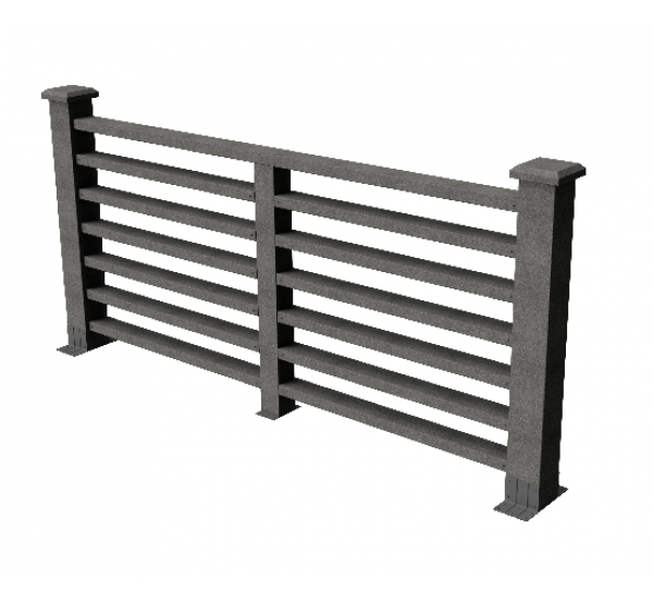 Декоративные ограждения ДПК " Марсело", Серый базальт, шлифованное от производителя GrinderDeco по цене 7 116 р Декоративные ограждения ДПК " Марсело", Серый базальт, шлифованное от производителя GrinderDeco по цене 7 116 р