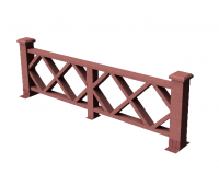 Декоративные ограждения ДПК " Миллениум", Мербау, шлифованное Декоративные ограждения ДПК " Миллениум", Мербау, шлифованное