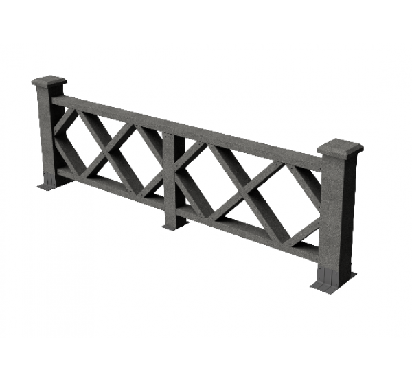 Декоративные ограждения ДПК " Миллениум", Серый базальт, шлифованное от производителя GrinderDeco по цене 5 691 р Декоративные ограждения ДПК " Миллениум", Серый базальт, шлифованное от производителя GrinderDeco по цене 5 691 р