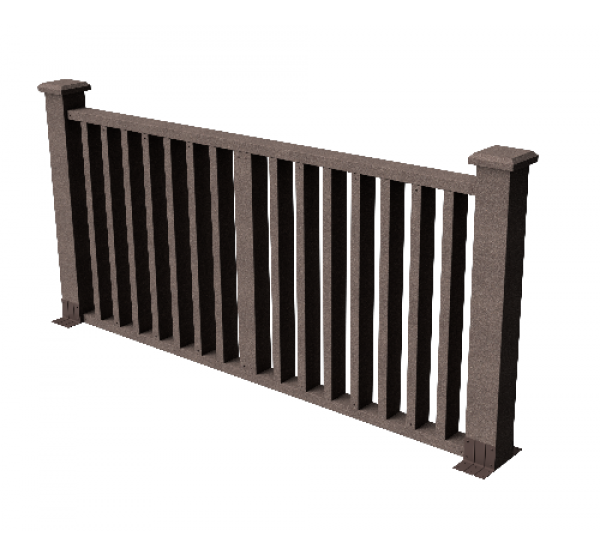 Декоративные ограждения ДПК " Риальто", Венге, шлифованное от производителя  GrinderDeco по цене 8 066 р