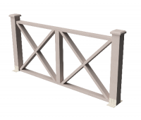 Декоративные ограждения ДПК " Тауэр", Выбеленный дуб, шлифованное Декоративные ограждения ДПК " Тауэр", Выбеленный дуб, шлифованное