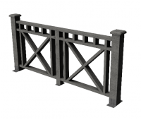 Декоративные ограждения ДПК "Виктория", Серый базальт, шлифованное Декоративные ограждения ДПК "Виктория", Серый базальт, шлифованное