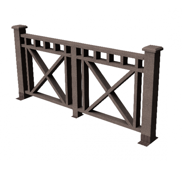 Декоративные ограждения ДПК "Виктория", Венге, шлифованное от производителя GrinderDeco по цене 9 016 р Декоративные ограждения ДПК "Виктория", Венге, шлифованное от производителя GrinderDeco по цене 9 016 р