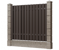 Доска заборная ДПК, шлифованная Асфальт Доска заборная ДПК, шлифованная Асфальт