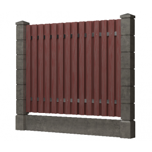 Доска заборная ДПК, шлифованная Мербау от производителя  GrinderDeco по цене 367 р