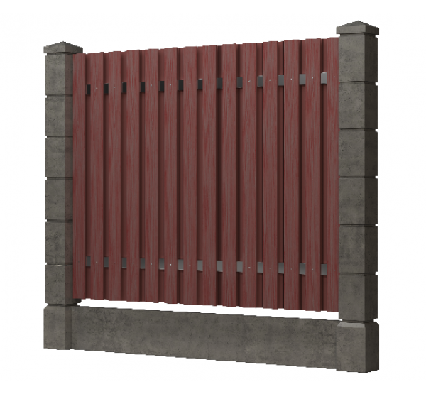 Доска заборная ДПК, шлифованная Мербау от производителя  GrinderDeco по цене 367 р