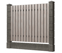 Доска заборная ДПК, шлифованная Выбеленный дуб Доска заборная ДПК, шлифованная Выбеленный дуб