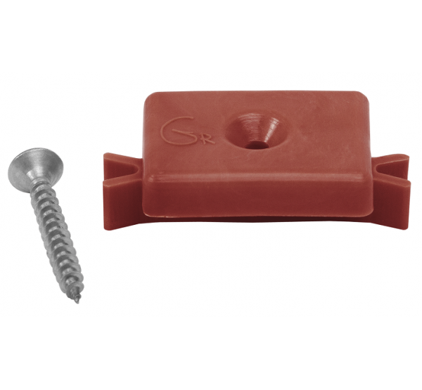 Кклипса с саморезом пластиковая, шовный монтаж Красный от производителя  GrinderDeco по цене 999 р
