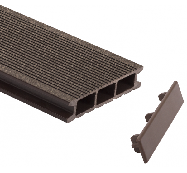 Заглушка для доски торцевая Коричневый от производителя  GrinderDeco по цене 399 р