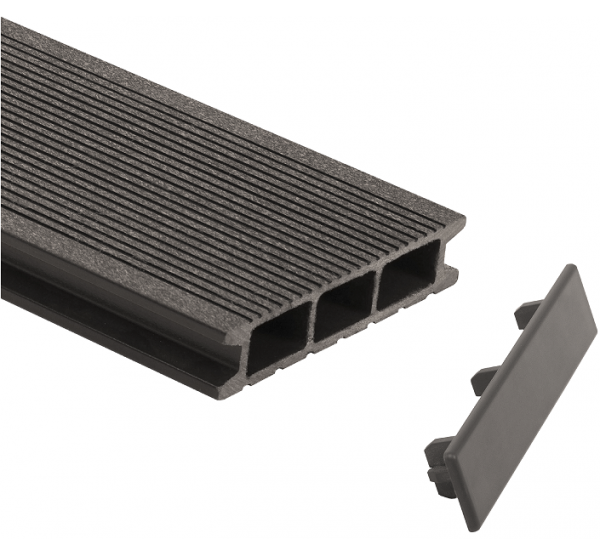 Заглушка для доски торцевая Серый от производителя  GrinderDeco по цене 399 р