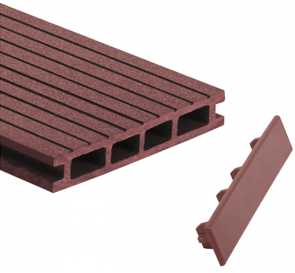 Заглушка для доски торцевая Красный (под заказ) от производителя  GrinderDeco по цене 399 р