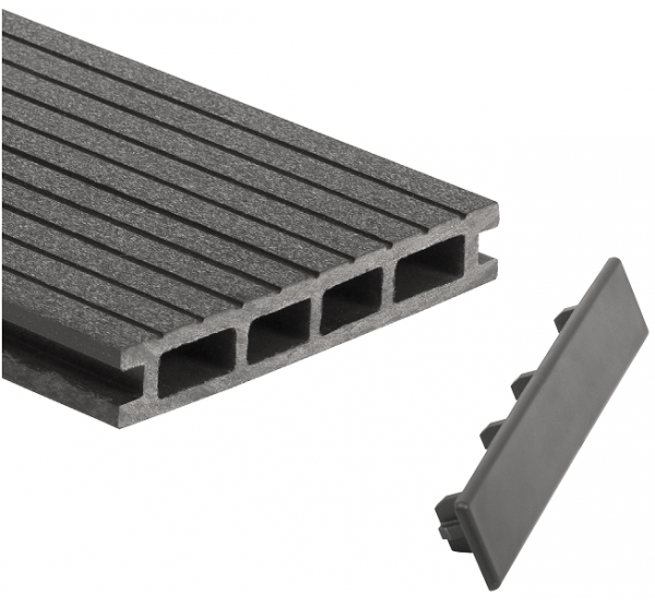 Заглушка для доски торцевая Серый (под заказ) от производителя  GrinderDeco по цене 399 р