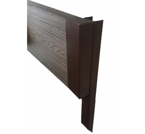 Коричневый Уголок металлический 90°, для доски 150х25 из ДПК от производителя NanoWood по цене 400 р Коричневый Уголок металлический 90°, для доски 150х25 из ДПК от производителя NanoWood по цене 400 р