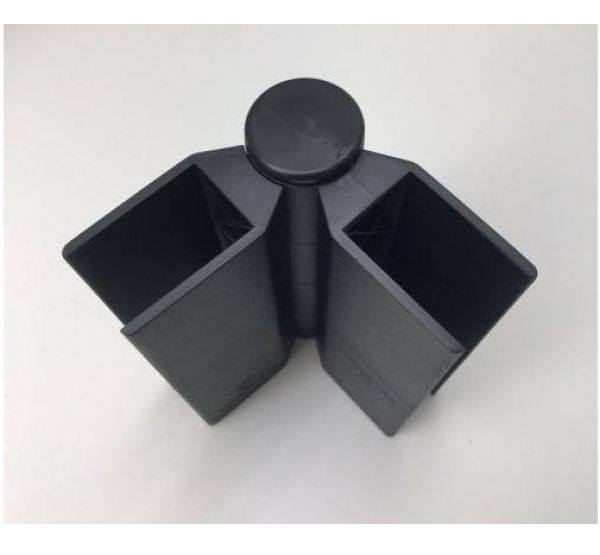 Угол поворотный от 60°  до 300°  пластик для доски 150х25 из ДПК   от производителя  Holzhof по цене 220 р