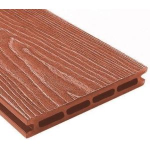 Террасная доска ДПК универсальная шовная с тиснением Терракот от производителя Holzhof по цене 322 р Террасная доска ДПК универсальная шовная с тиснением Терракот от производителя Holzhof по цене 322 р