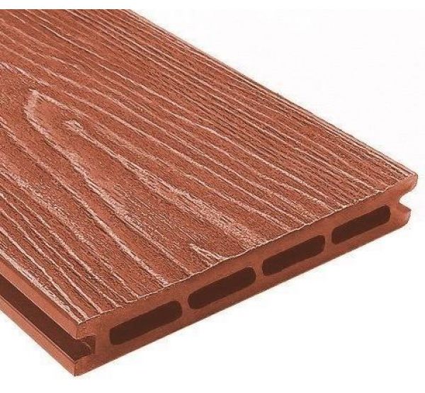 Террасная доска ДПК универсальная шовная с тиснением Терракот от производителя Holzhof по цене 322 р Террасная доска ДПК универсальная шовная с тиснением Терракот от производителя Holzhof по цене 322 р