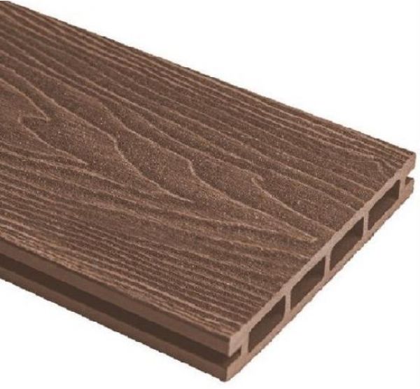 Террасная доска ДПК (Middle) Esthetic Wood шовная с 3D тиснением Тёмно-коричневый от производителя Holzhof по цене 606 р Террасная доска ДПК (Middle) Esthetic Wood шовная с 3D тиснением Тёмно-коричневый от производителя Holzhof по цене 606 р