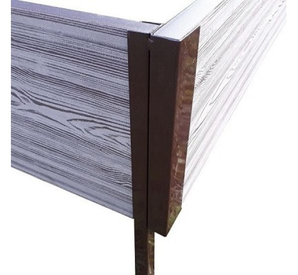 Уголок металлический 90°, для доски 225х30 из ДПК от производителя Holzhof по цене 430 р Уголок металлический 90°, для доски 225х30 из ДПК от производителя Holzhof по цене 430 р