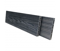 Террасная доска Comfort 3D тиснение + вельвет Графит Террасная доска Comfort 3D тиснение + вельвет Графит