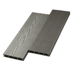 Террасная доска ДПК двусторонняя New 3D тиснение + вельвет Серый от производителя NanoWood по цене 495 р Террасная доска ДПК двусторонняя New 3D тиснение + вельвет Серый от производителя NanoWood по цене 495 р