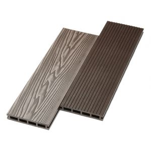 Террасная доска ДПК двусторонняя New 3D тиснение + вельвет Венге от производителя  NanoWood по цене 470 р