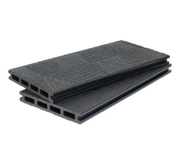 Террасная доска ДПК 3D+3D NEW пустотелая двухсторонняя Черный от производителя Polivan Group по цене 730 р Террасная доска ДПК 3D+3D NEW пустотелая двухсторонняя Черный от производителя Polivan Group по цене 730 р