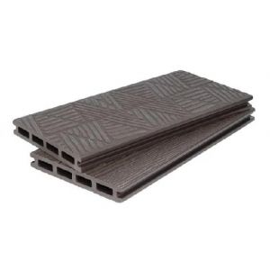 Террасная доска ДПК 3D+3D NEW пустотелая двухсторонняя Тёмно-коричневый от производителя Polivan Group по цене 730 р Террасная доска ДПК 3D+3D NEW пустотелая двухсторонняя Тёмно-коричневый от производителя Polivan Group по цене 730 р