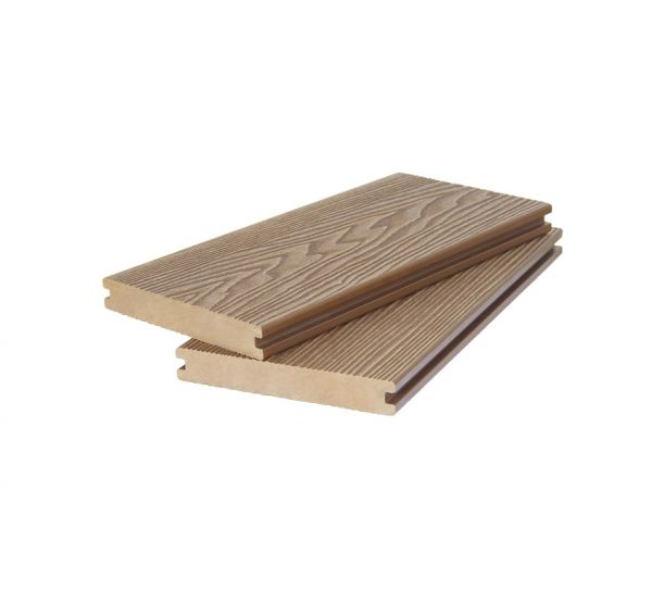 Террасная доска ДПК ( 3D фактура дерева ) полнотелая двухсторонняя Песочный от производителя  Polivan Group по цене 1 100 р
