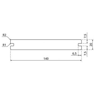 Террасная доска ДПК ( 3D фактура дерева ) полнотелая двухсторонняя Чёрный от производителя  Polivan Group по цене 1 100 р