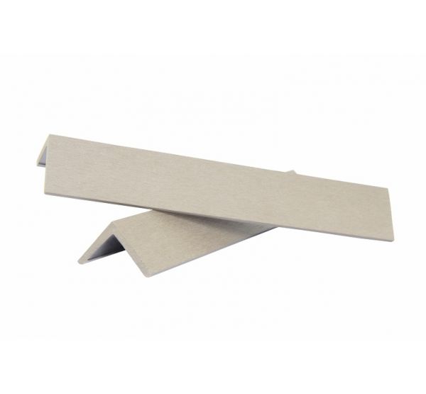 Уголок шлифованный из ДПК завершающий Белый от производителя Polivan Group по цене 230 р Уголок шлифованный из ДПК завершающий Белый от производителя Polivan Group по цене 230 р